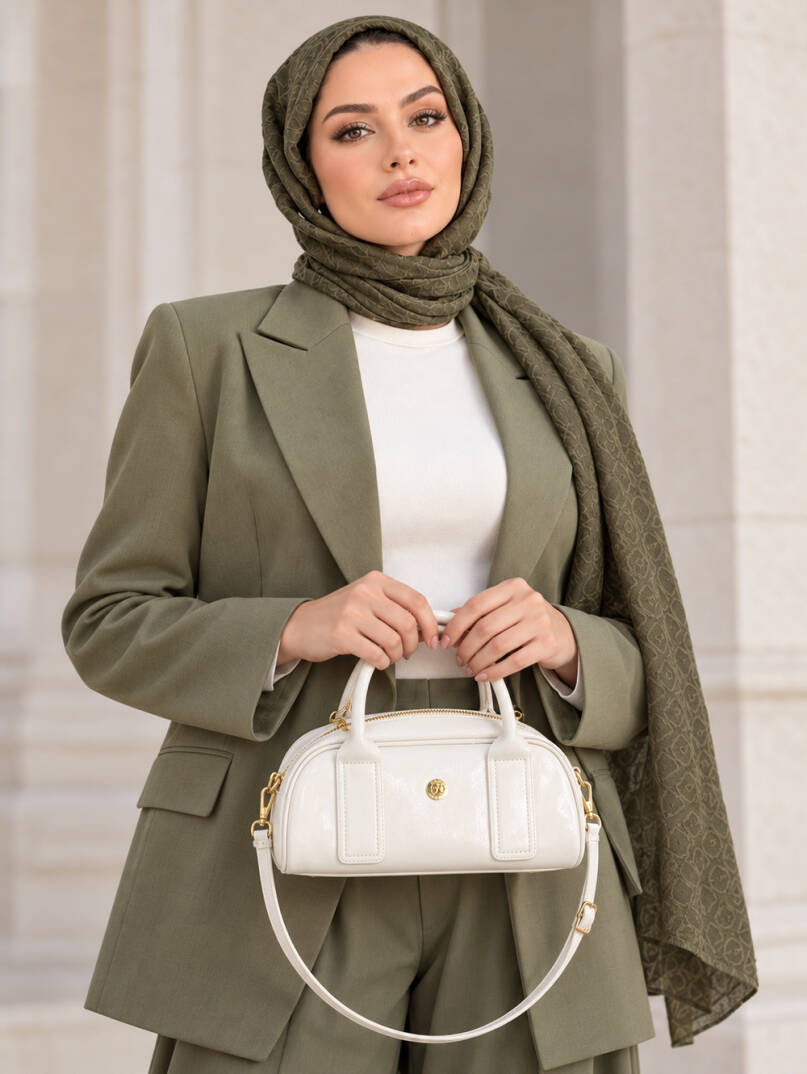 Cannes Rugan El Ve Omuz Çantası - Beyaz - 22077-BEYAZ - 1