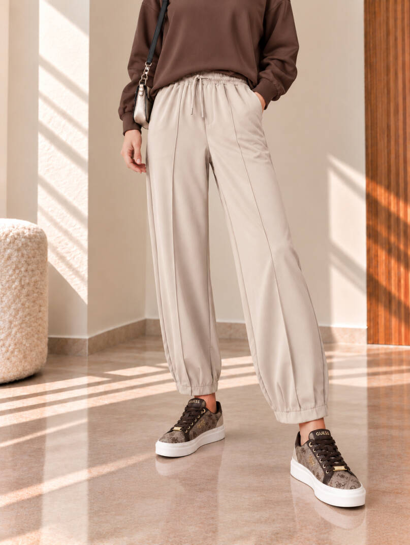 Comfort Oysho Rahat Kesim Pantolon - Bej - 22100-BEJ - 2