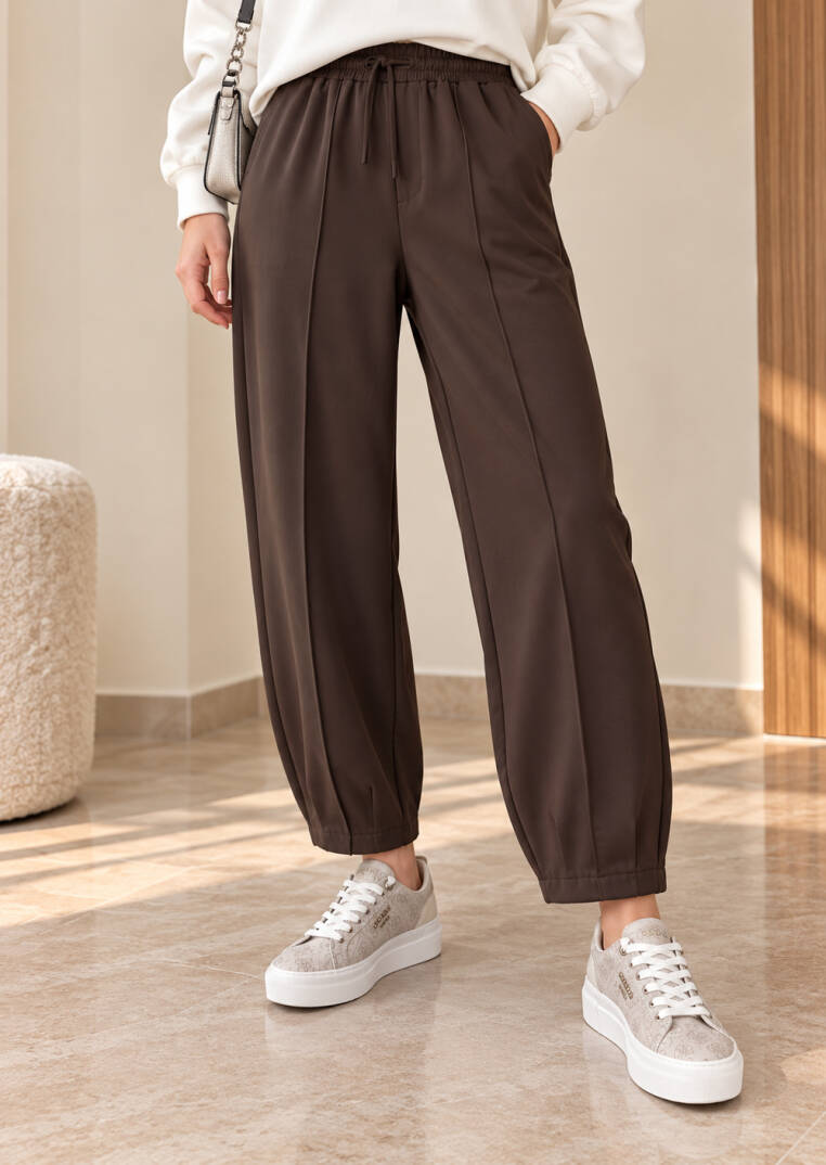 Comfort Oysho Rahat Kesim Pantolon - Kahve - 22100-KAHVE - 1