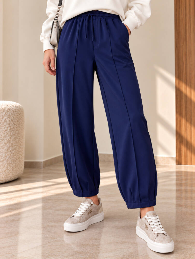 Comfort Oysho Rahat Kesim Pantolon - Lacivert - 22100-LACIVERT - 1