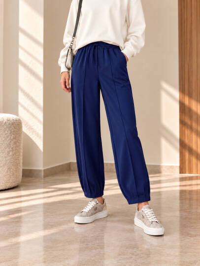 Comfort Oysho Rahat Kesim Pantolon - Lacivert - 22100-LACIVERT - 2