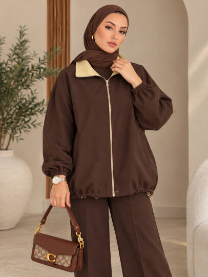 Iconic Luxe Çift Taraflı İkili Takım - Kahve - 22071-KAHVE - 4