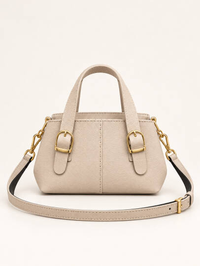 Lorenza Mini Deri Çanta - Vizon - 22076-VIZON - 2