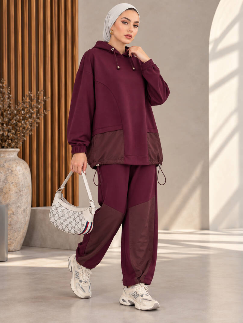 Monaco Comfort İkili Takım - Bordo - 22064-BORDO - 1