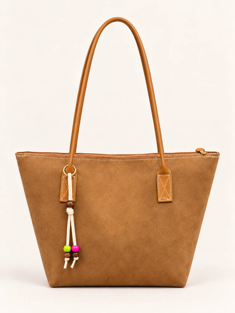 Toscana Süet Çanta - Taba - 22078-TABA - 2